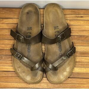 Birkenstock Mayari Size EU 41 Brown Sandals US L10 M9 Slides